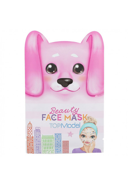 ASST | Tvárová maska so psíkmi, Ružová - Jazvečík Top Model