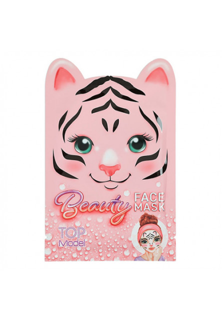 ASST | Tvárová maska so zvieratkami - Ružová, Tiger Top Model
