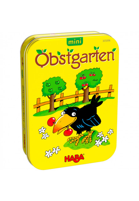 Mini hra pre deti Ovocný sad v kovovej krabici Haba