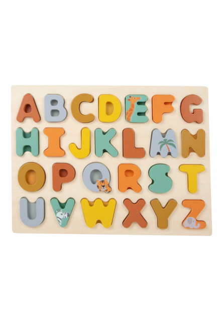 Vkladacie puzzle Safari abeceda Small Foot