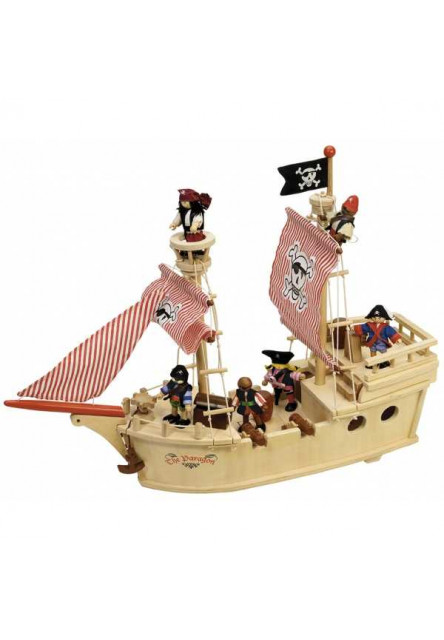 Drevená pirátska loď Tidlo