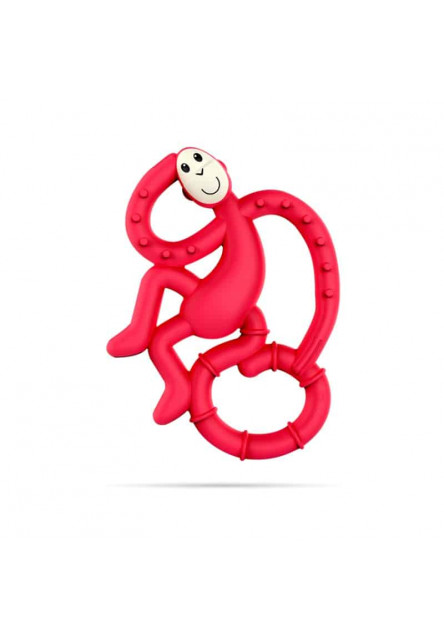 Mini monkey hryzátko s antimikrobiálnym povrchom biocote rubínová Matchstick Monkey
