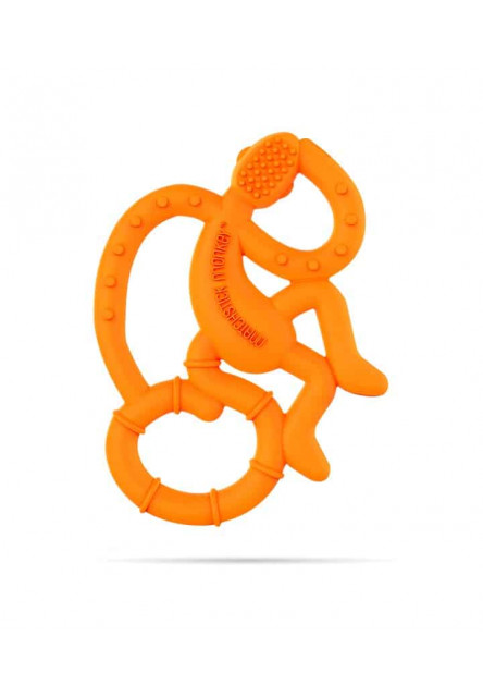 Mini monkey hryzátko s antimikrobiálnym povrchom biocote oranžové