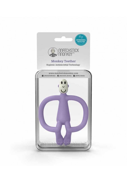 Hryzátko a zubná kefka teether purple