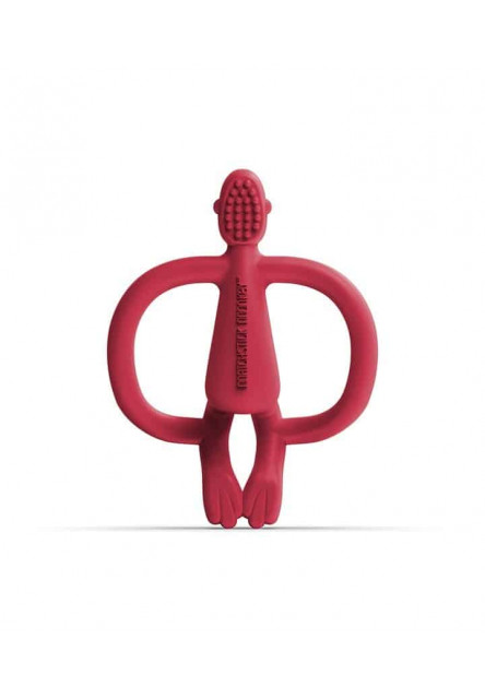 Hryzátko a zubná kefka teether red