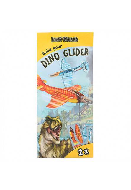ASST | Lietajúce hádzadlo Build your Dino Glider, 2ks v balení, Žltá