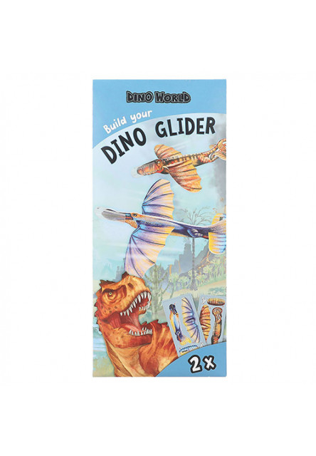 ASST | Lietajúce hádzadlo Build your Dino Glider, 2ks v balení, Svetlo modrá