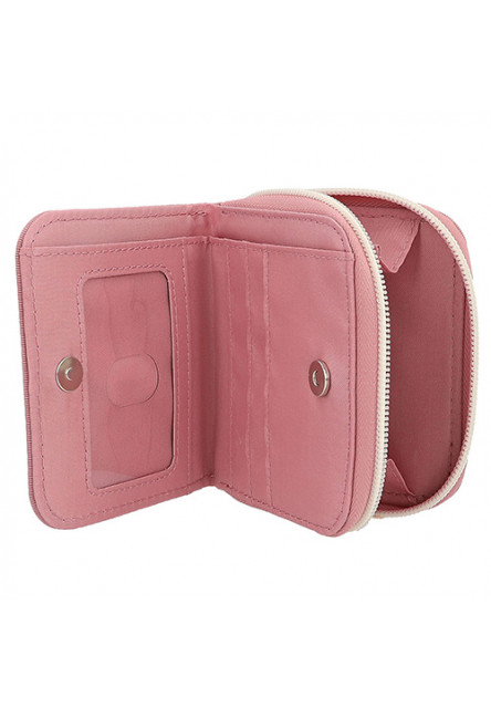 Peňaženka s vlneným motívom - Ružová, vlnený motív, Talita