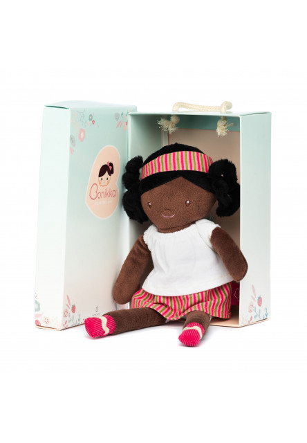 Chi Chi látková bábika v darčekovej krabičke (Ivy hnedé vlasy)