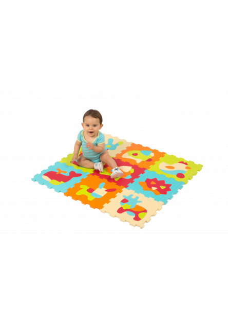 Puzzle penové 90x90cm Zvieratka