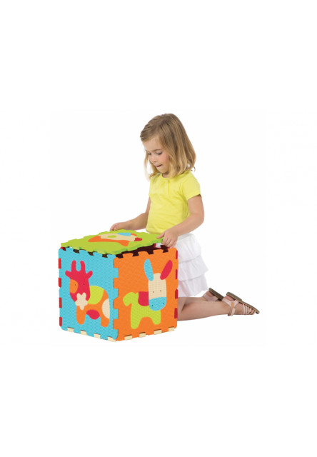 Puzzle penové 90x90cm Zvieratka