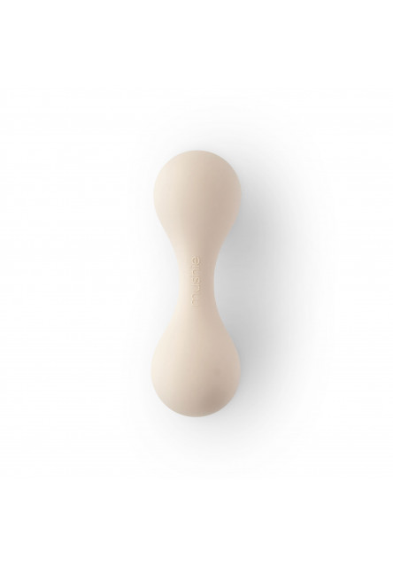 Silikónová hrkálka mushie - blush