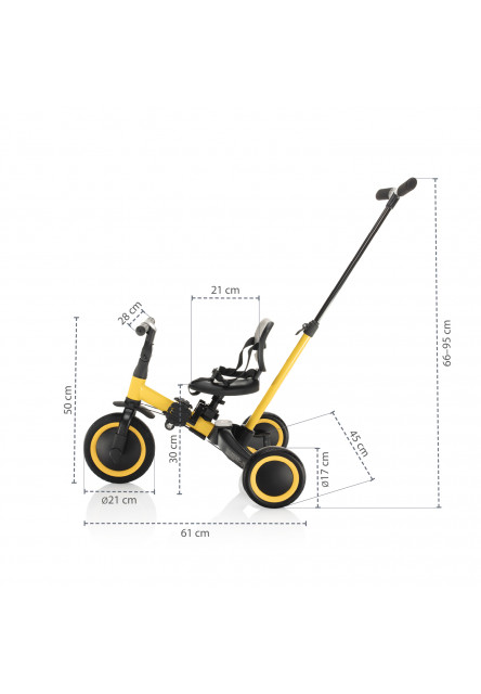 Trojkolka Razor 3v1 Empire Yellow