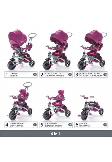 Trojkolka Citigo, Mulberry Pink