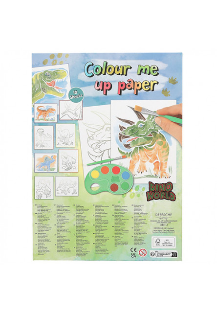 Omalovánka | Colour me up paper, s vodovkami a štetcom