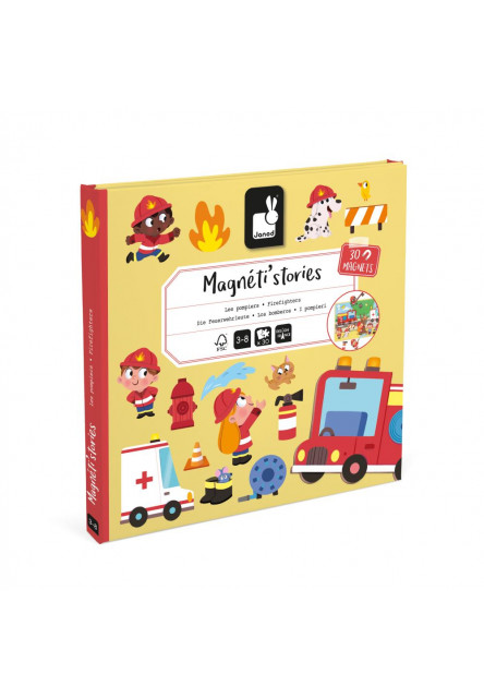 Magnetická kniha magnetistories Požiarnici