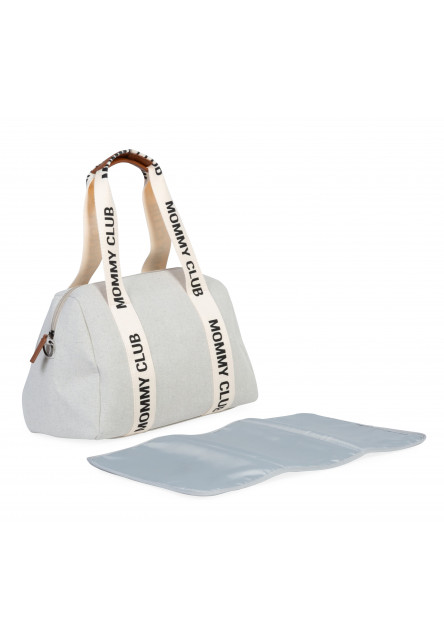 Prebaľovacia taška Mommy Club Signature Canvas Off White