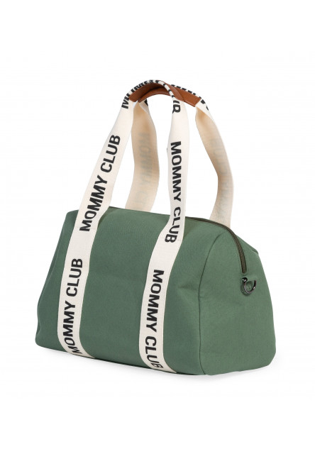 Prebaľovacia taška Mommy Club Signature Canvas Green Childhome