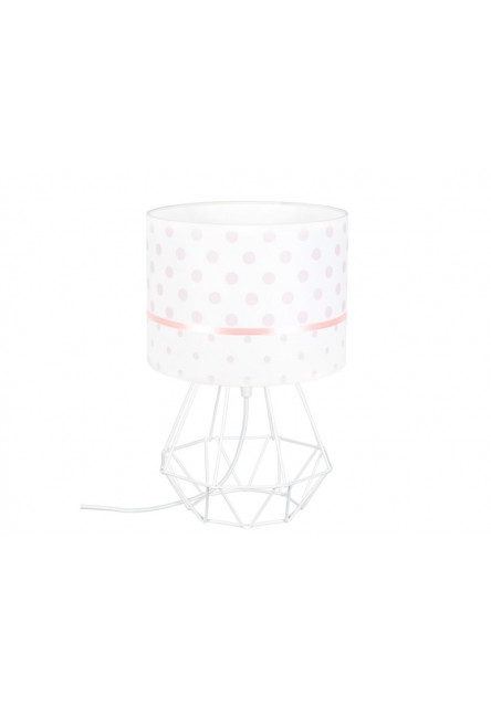 Detská stolná lampa - Ružové bodky Elis design