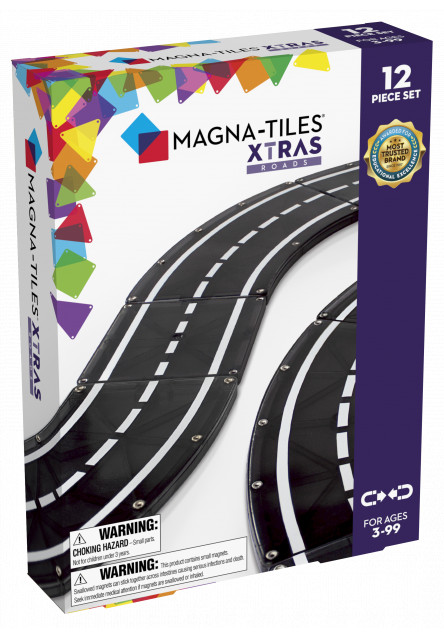 Magnetická stavebnica Xtras Roads 12 dielov Magna-Tiles