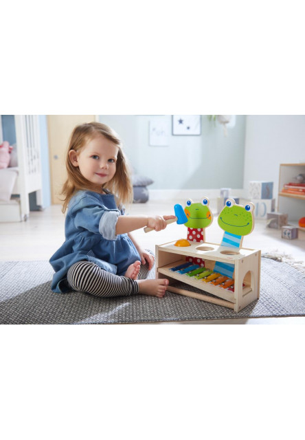 Zatĺkačka Žabí koncert s xylofónom