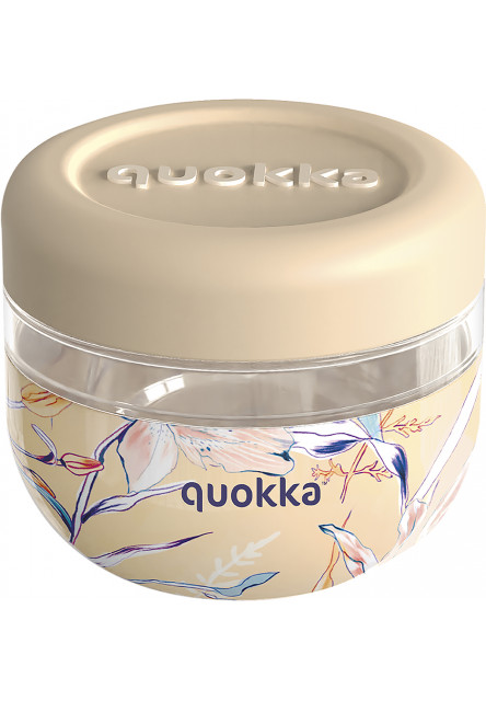 Plastová nádoba na jedlo Bubble Vintage Floral 500 ml Quokka