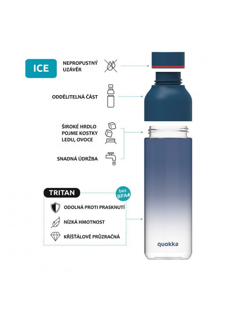 Plastová fľaša Ice Kids s pútkom Birds 430 ml