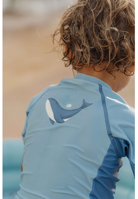 Plavecké tričko krátky rukáv Blue Whale veľ. 98/104