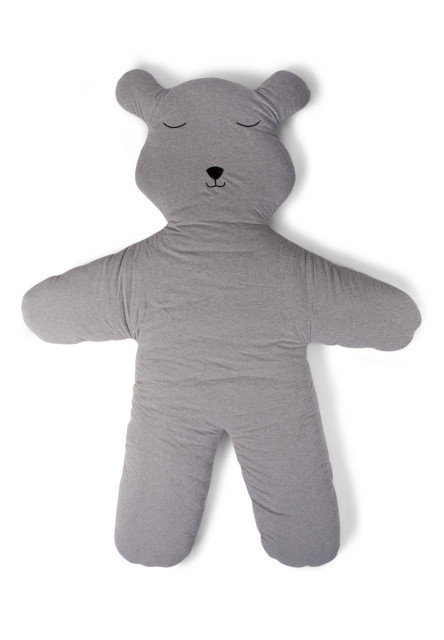 Hracia deka medveď Teddy Jersey Grey 150cm