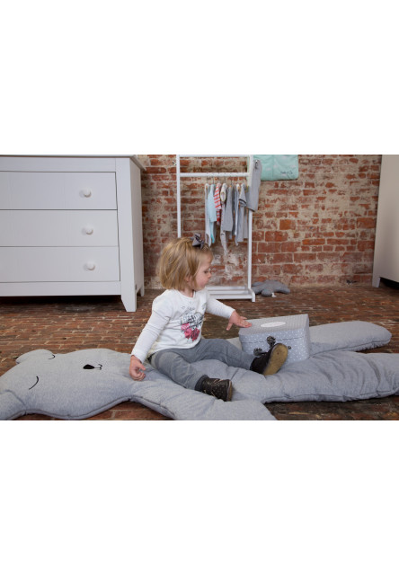 Hracia deka medveď Teddy Jersey Grey 150cm