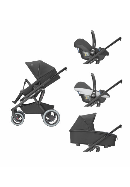 Lila XP kočík Essential Black