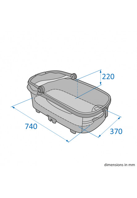 Oria XXL vanička Essential Graphite