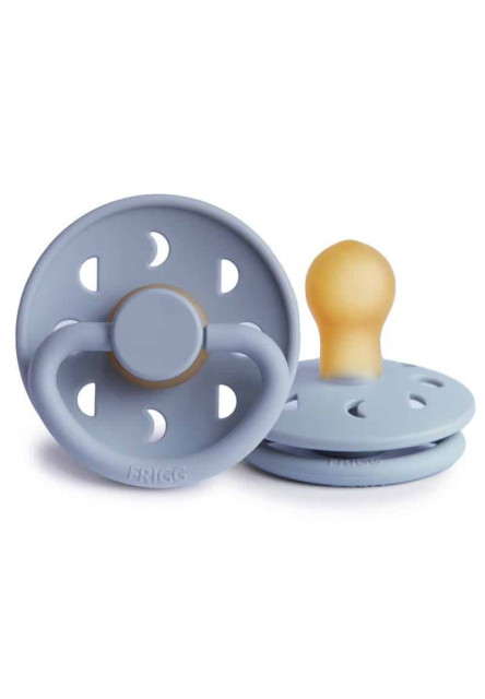 Cumlík frigg moon phase powder blue, 0-6m, kaučuk Frigg