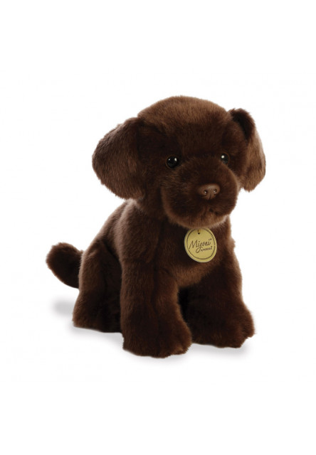 Plyšový hnedý labrador sediaci - Miyoni - 28 cm