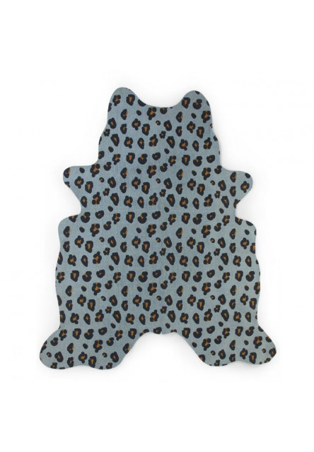 Koberec Leopard modrý 145x160 cm Childhome