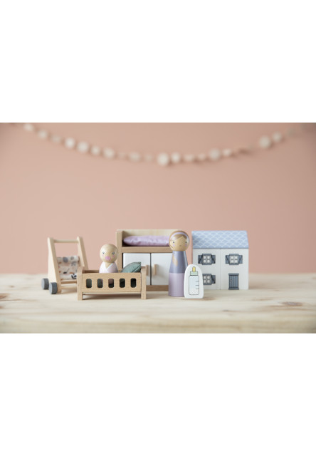 Set do domčeka drevený Izba pre bábätko