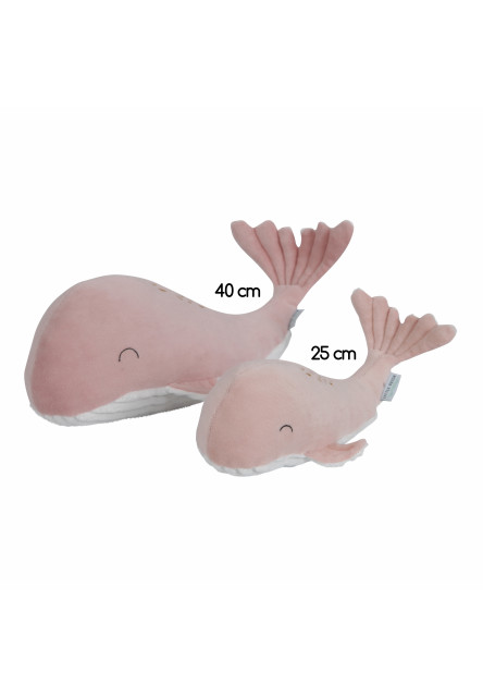 Plyšová veľryba 35cm OCEAN pink