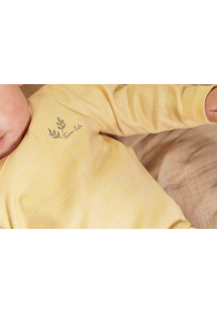 Tričko dlhý rukáv zavinovací Warm Yellow veľ. 62