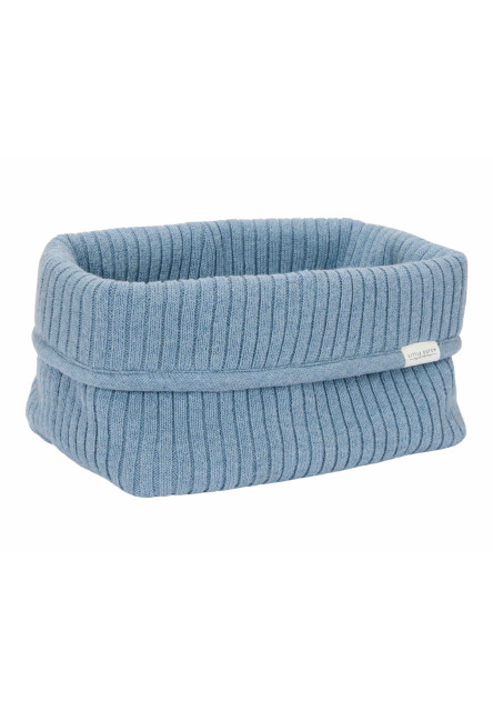 Košík pletený veľký Pure Denim Blue Little Dutch