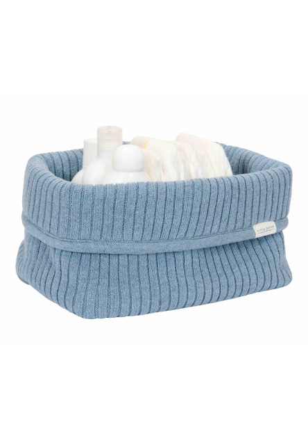 Košík pletený veľký Pure Denim Blue