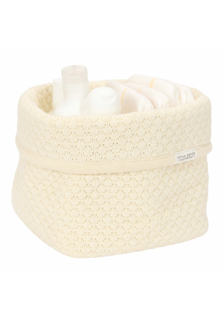 Košík pletený malý Pure Soft White