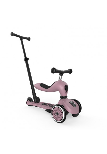 Odrážadlo kolobežka 2v1 Highwaykick 1 Push and Go wildberry Scoot&Ride