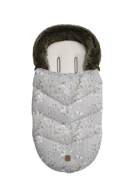 Fusak zimný Luxury Dreamy Fields Grey KikkaBoo