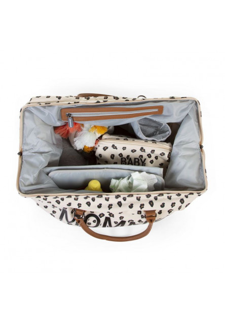 Prebaľovacia taška Mommy Bag Canvas Leopard