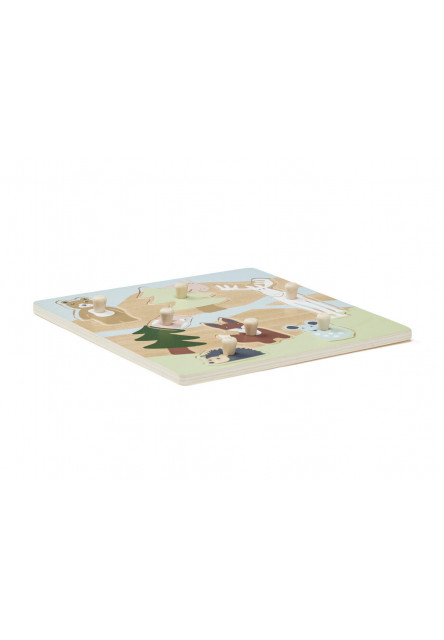 Puzzle drevené s úchytkami Edvin