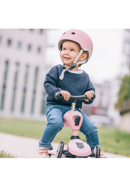 Detská prilba scoot and ride - xxs - rose - Vizuálne poškodenie