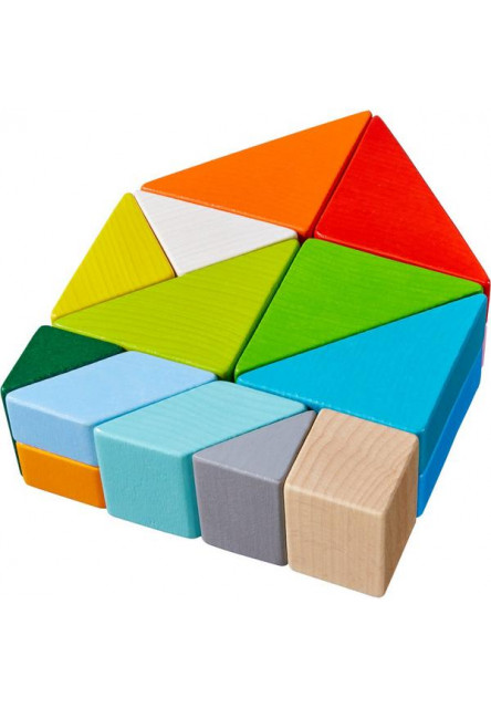 Drevená stavebnica 3D Kocka - Chýbajúci dielik