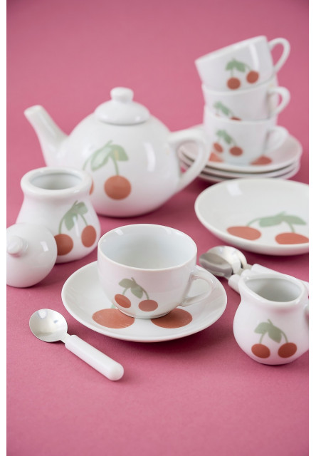 Porcelánový čajový set Čerešňa - Poškodená krabica