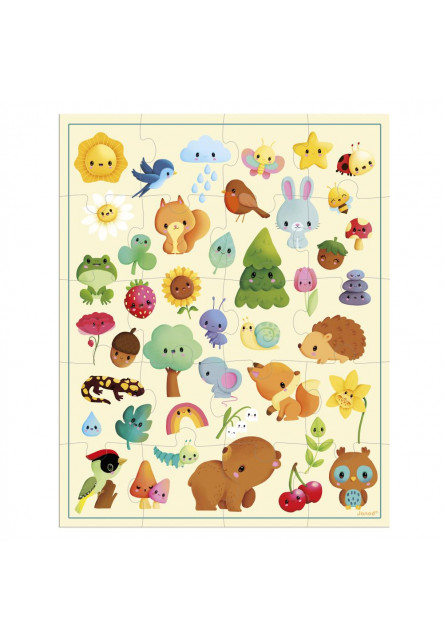 Puzzle v kufríku Príroda 20 ks - Poškodená krabica