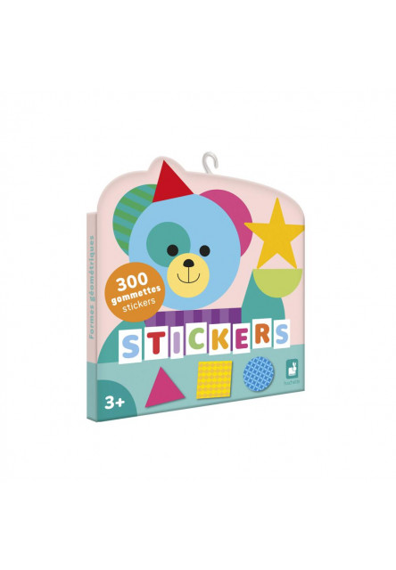 Stickers Samolepky Geometrické tvary 300 ks od 3 rokov Janod